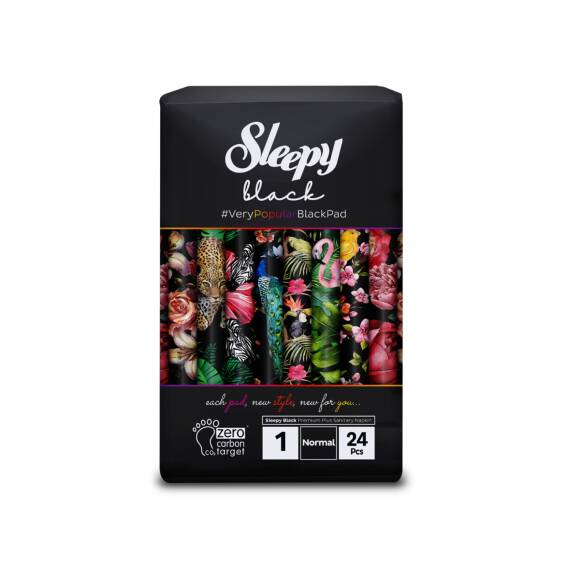 Sleepy Black gigiyenik qadın bez normal 24 ədəd N1 - 1
