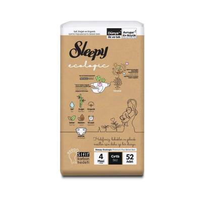 Sleepy Ecologic Maxi 4 52 ədədli uşaq bezi - SLEEPY