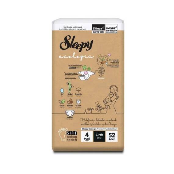 Sleepy Ecologic Maxi 4 52 ədədli uşaq bezi - 1