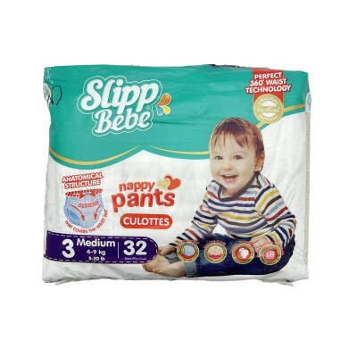 Slipp Bebe Nappy Pants 3 Medium N32 2339 - SLIPP BEBE 