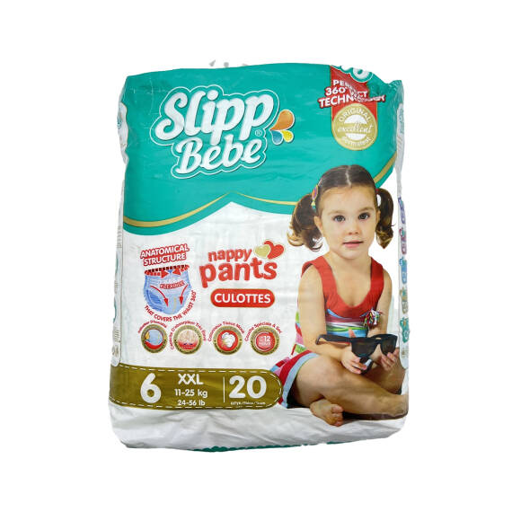 SLIPP BEBE NAPPY PANTS 6 XXL N20 2360 - 1