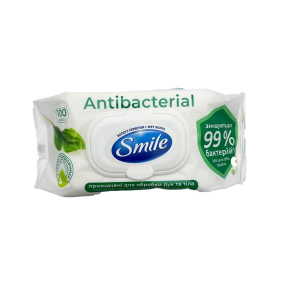 Smile Antibakterial Nəm salfet N100 - 1