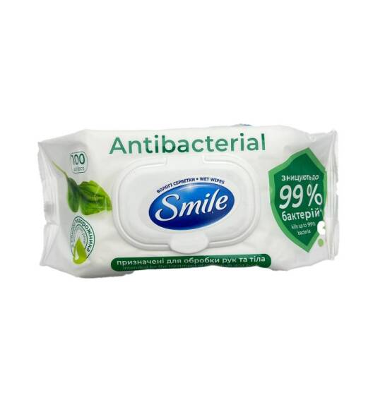 Smile Antibakterial Nəm salfet N100 - 1