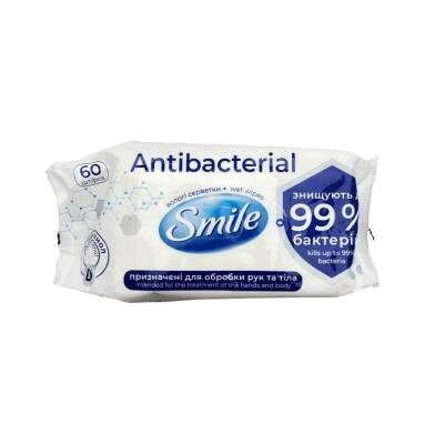 Smile Antibakterial Nəm salfet N60 - SMILE
