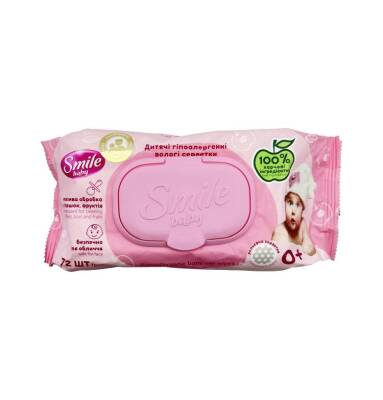 Smile Uşaq Üçün Nəm salfet N72 - SMILE