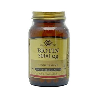 SOLGAR BIOTIN 5000MCG N50 CAP - 