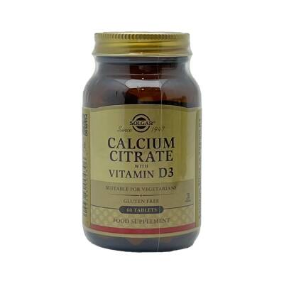 SOLGAR CALCIUM CITRATE VIT D3 N60 TB - 