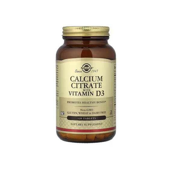 Solgar Calcium Citrate With Vitamin D3 N120 - 1