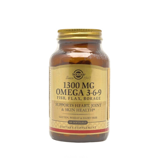 Solgar Efa 1300 mg Omega 3-6-9 N60 soft jel - SOLGAR