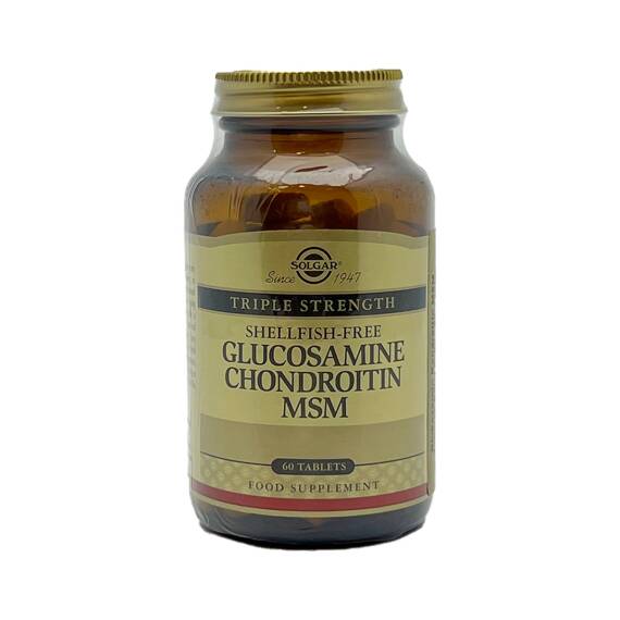 SOLGAR GLUCOSAMINE CHONDROITIN MSM N60 TB - 1