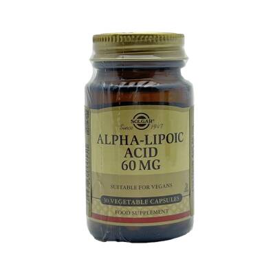 SOLGAR LIPOIC ACID 60 MG 30 CAP. - SOLGAR