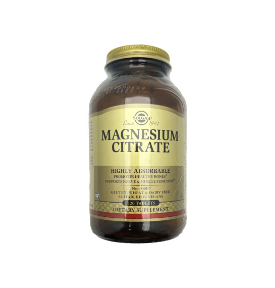 Solgar Magnesium citrate N120 tab - SOLGAR