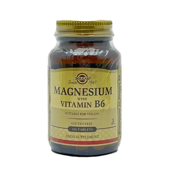 Solgar Magnesium with vitamin B6 N100 kap - 1