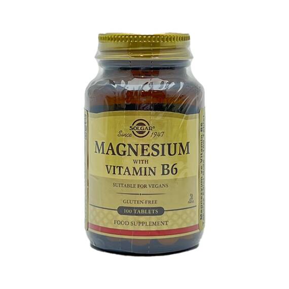 Solgar Magnesium with vitamin B6 N100 kap - 1