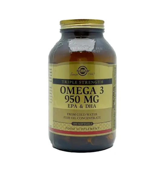 Solgar Omega-3 950 mg N100 kap - 1