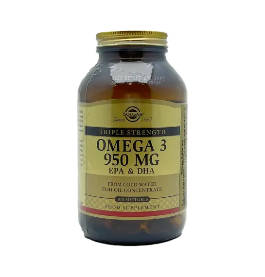 Solgar Omega-3 950 mg N100 kap - 1