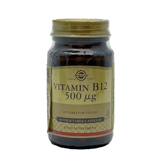 Solgar Vitamin B12 500 mg N50 kap - SOLGAR