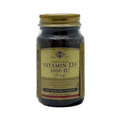 Solgar Vitamin D3 25 mkq 1000 İU N100 tab - SOLGAR