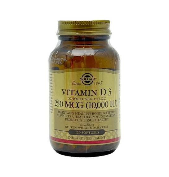Solgar Vitamin D3 250 mkq 10000 İU N100 kap - 1