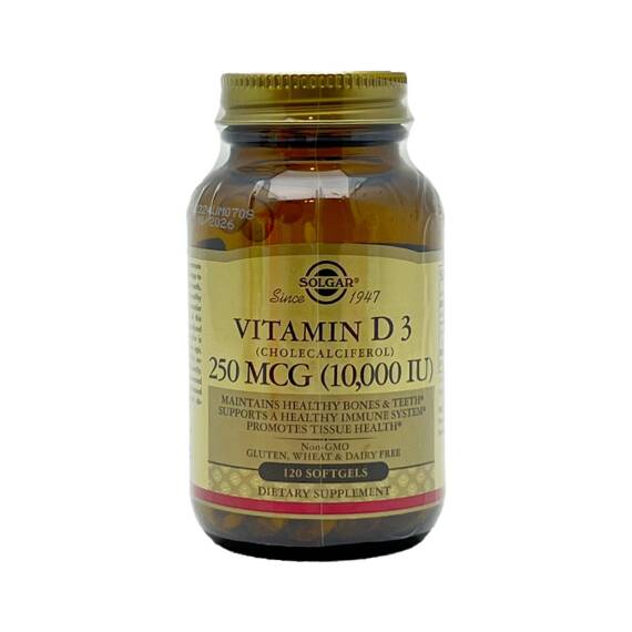 Solgar Vitamin D3 250 Mkq 10000 İu N100 Kap - 1