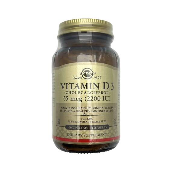 SOLGAR VITAMIN D3 55MCG 2200IU N100 CAP - 1