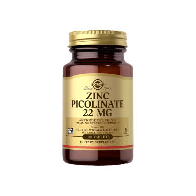 SOLGAR ZINC PICOLINATE 22MG N100 TB - 