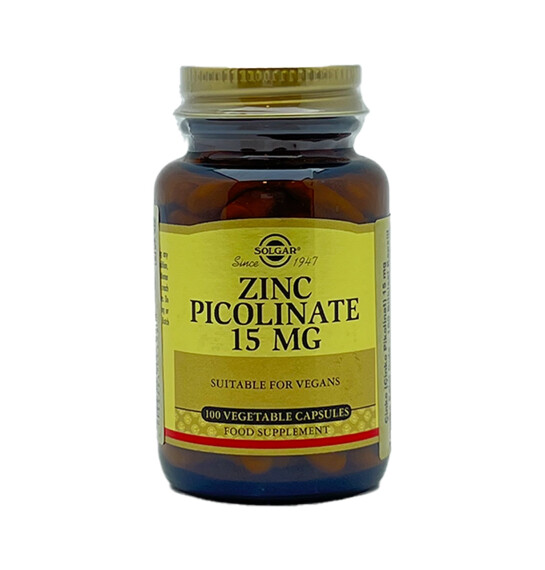 Solgar Zink picolinate 15 IU N100 tab - SOLGAR