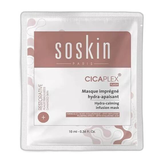 SOSKIN 5718 CICAPLEX FLASH HYDRA-CALMING INFUSION MASK 10ML - 1