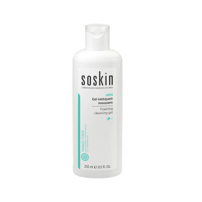 SOSKIN 9358 AKN FOAMING CLEANSING GEL P+ 250ML - 