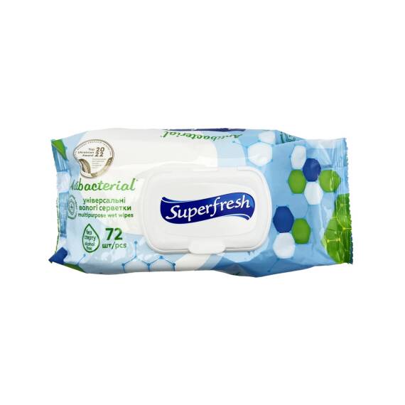 SuperFresh Antibakterial Nəm salfet qapaqlı N72 - 1