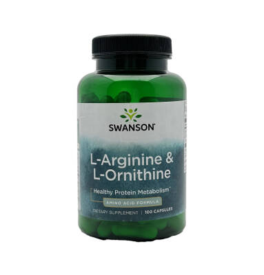 SWANSON L-ARGININ-L-ORNITHIN N100 KAPS - 