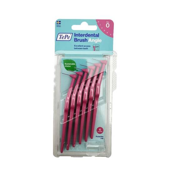 Tepe Angle pink 0,4 mm pack - diş arası fırçalar - 1