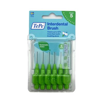 TEPE INTERDENTAL BRUSH GREEN 0.8MM 837 - TEPE