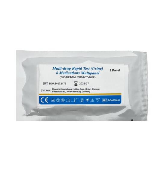 Test 6 sı 1də AMP/BAR/COC/MET/MOP/THC - 1