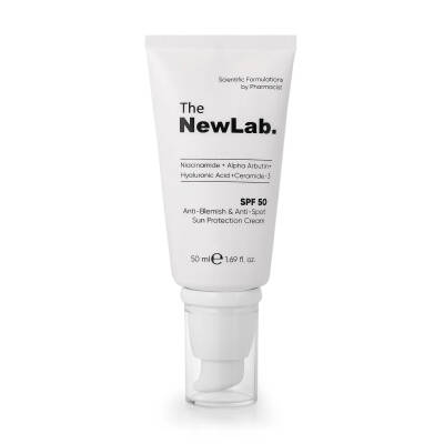 THE NEWLAB.0084 SPF50 UVA UVB PA++++ ANTI-BLEMISH ANTI-SPOT SUN PROTECTION CREAM 50ML - THE NEWLAB