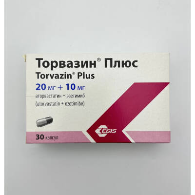 TORVAZIN PLUS 20/10MG N30 KAP - 