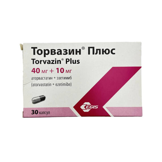 TORVAZIN PLUS 40/10MG N30 KAP - 1