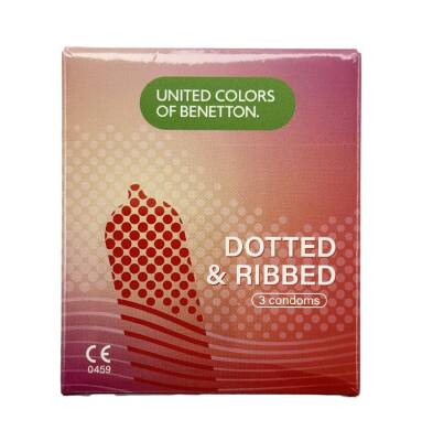 United Colors of Benetton Dotted and Ribbed prz N3 - UNITED COLORS OF BENETTON