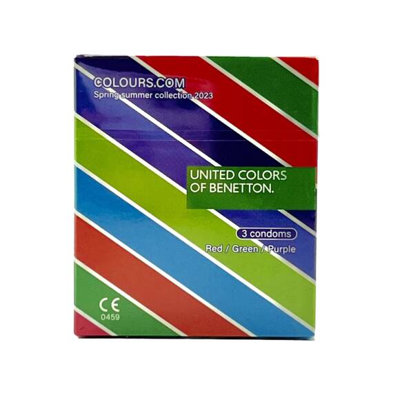 United Colors Of Benetton Göy,Qırmızı,Bənövşəyi N3 prezervativ - 1