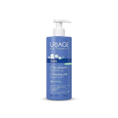 URIAGE 8719 EAU THERMALE BEBE TOILETTE CLEANSING WATER WITH ORGANIC EDELWEISS 500ML - 