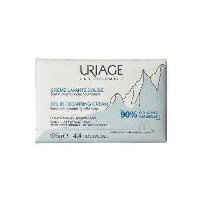 URIAGE 8818 EAU THERMALE SOLID CLEANSING CREAM EXTRA-RICH NOURISHING MILD SOAP 125GR - 