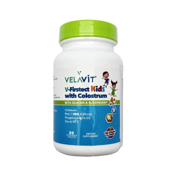 Velavit V-Firstect Kids With Colostrum 30 ədədli çeynəmə tablet - 1