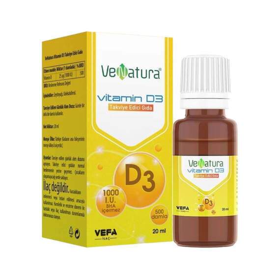VENATURA VITAMIN D3 1000 IU 20ML DAMLA - 1