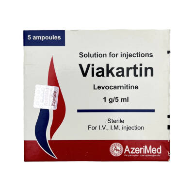 VIAKARTIN 200MG 5ML N5 AMP - 