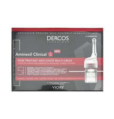 Vichy Dercos Aminexil Clinical 5 kişilər üçün 6ml 21 ədədli ampula - VICHY