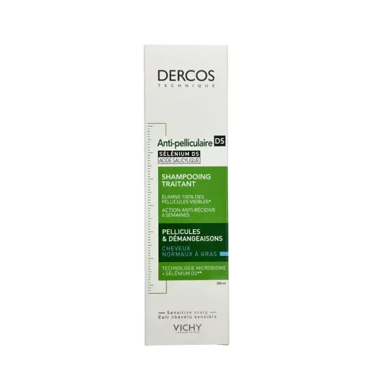 Vichy Dercos Anticaspa DS normal/yağlı saçlar üçün kəpəyə qarşı şampun 200 ml - 1