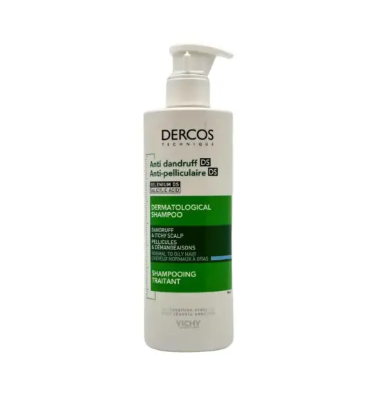 Vichy Dercos Anticaspa DS normal/yağlı saçlar üçün kəpəyə qarşı şampun 390 ml - 1