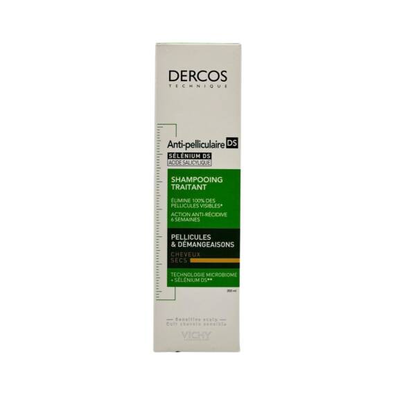 Vichy Dercos Anticaspa Ds Quru Saçlar üçün Kəpəyə Qarşı Intensiv Şampun, 200 ml - 1