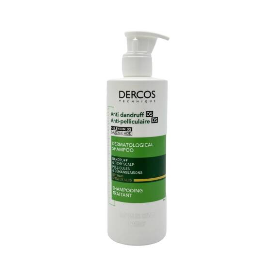 Vichy Dercos Anticaspa DS quru saçlar üçün kəpəyə qarşı intensiv şampun 390 ml - 1