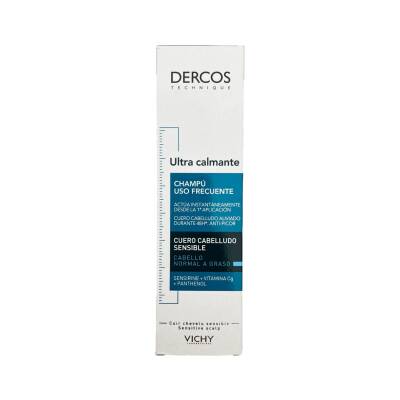 Vichy Dercos Ultra Apaisant Normal/Yağlı Saçlara Sakitləşdirici Şampun, 200 ml - 1